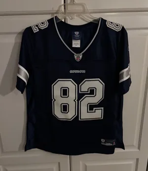 Reebok NFL Dallas Cowboys Jason Witten 82 Jersey Womens Large Navy Blue Football thumbnail 1