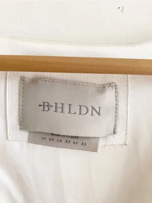 BHLDN Bridal Satin Lace-Trimmed Short-Sleeve V-Neck Slip Dress Size XS thumbnail 3
