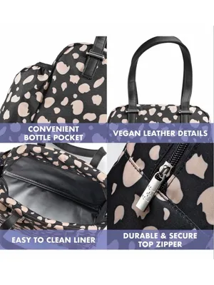 NEW Fit & Fresh Lunch Bag Insulated Leakproof Bottle Pocket Large Zipper thumbnail 4