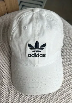 Adidas Relaxed Strap Back Hat Baseball Cap Hat White thumbnail 1