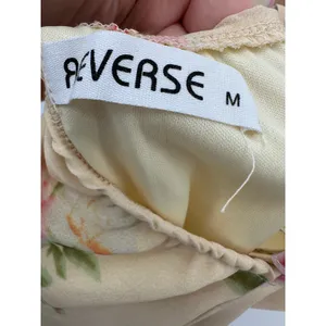 Reverse Womens Yellow Floral Y2K Mini Dress‎ Size M Slip Dainty Feminine Fairy thumbnail 7