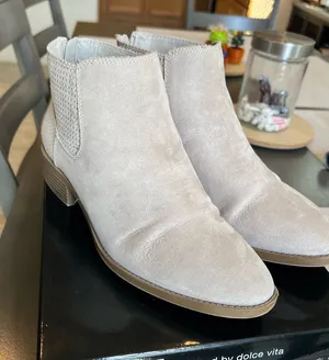 DV by Dolce Vita Light Beige Suede Chelsea Booties thumbnail 1