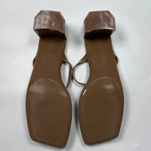 Jeffrey Campbell Sandals Tan Beige Jamm-3 Jelly Slide Block Heels S-513 Sz 10 thumbnail 6