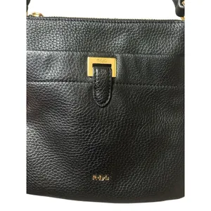 Lauren Ralph Lauren Black Crossbody Bag Purse‎ Adjustable Strap Casual thumbnail 3