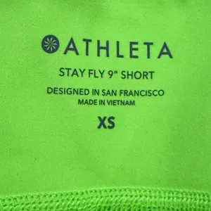 Athleta Stay Fly 9in Shorts Athletic Neon Women’s XS thumbnail 2