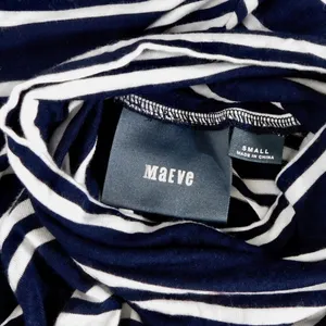 Anthropologie MAEVE Navy Blue White Striped Turtleneck‎ Jersey Knit Dress Small thumbnail 12