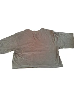 Poison XXS Brown Cotton Vintage Band Graphic Tee Cropped thumbnail 2