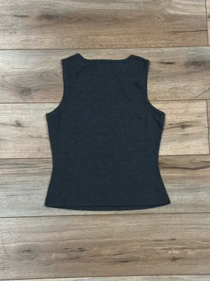 KAVIO Vintage 2000s Gray Y2k Las Vegas Rhinestone Tank Top | Size Medium thumbnail 3