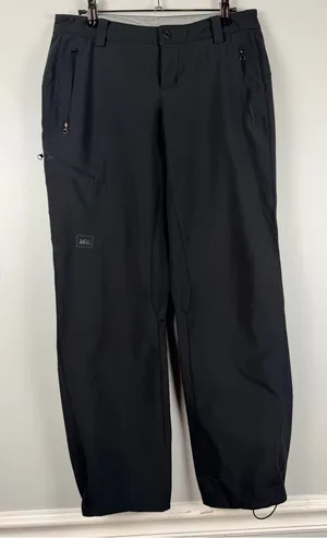 REI women’s black rain pants size 4 petite thumbnail 1
