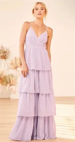 Lulus Tiered Maxi Dress thumbnail 1
