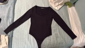 Abercrombie Soft A&F Collection Bodysuit Black thumbnail 2