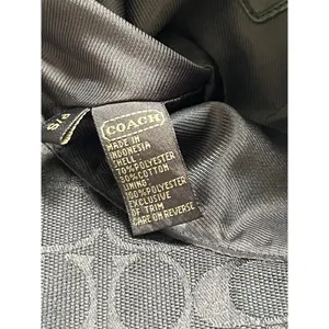 Coach Monogram Jacquard Bucket Hat Black Y2K Vintage size p/S thumbnail 4