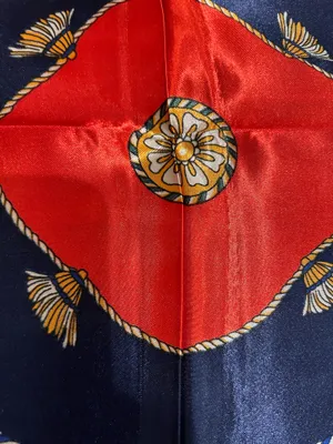 Vintage Regal Carriage&Horse EQUESTRIAN oversized square Silk Scarf 35/35 thumbnail 9