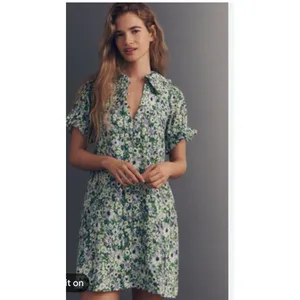 Aureum Anthropologie Cotton Daisy Eyelet Mini Dress Medium Cinched Waist Ric Rac thumbnail 15