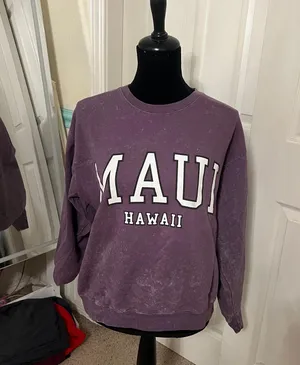 Purple maui crewneck thumbnail 1