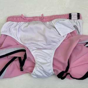 Nike Women's Pink and White Athletic Running Shorts Size Small thumbnail 6