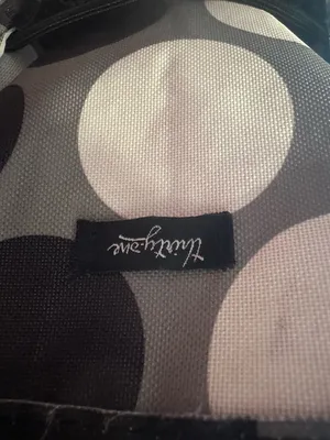 thirty-one Black and White Large Polka Dot Tote thumbnail 6