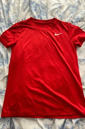 Red Nike Dri-Fit tee thumbnail 1