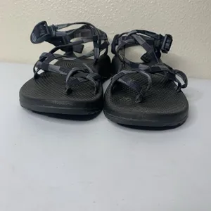Chaco Sandals Black Blue Checkered Straps Strappy Women’s Sz 9 thumbnail 3