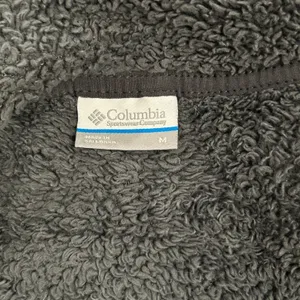 Columbia Sherpa Fleece Cardigan Gray Marled Cabin Core Gorpcore Cozy Jacket thumbnail 4