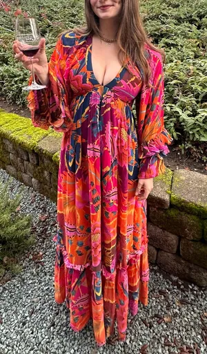 Farm Rio Vintage Wave Maxi Dress thumbnail 1