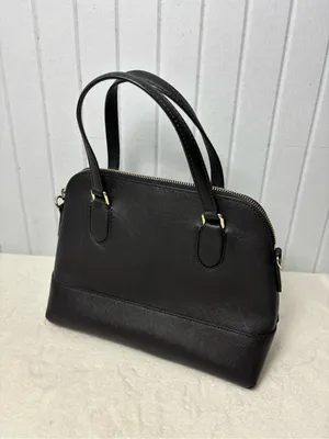 kate spade Cow Leathet‎ Black Dome Classic Satchel /Crossbody with gold hardware thumbnail 6
