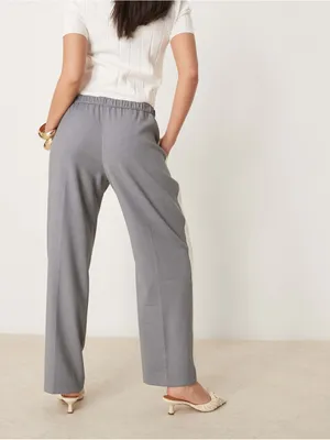 Abercrombie & Fitch‎ Side Stripe Pull On Pants Gray White Size M thumbnail 2