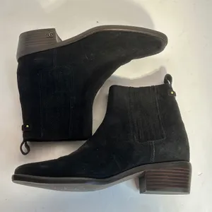Sam Edelman‎ Black Suede Chelsea Block Heel Ankle Boots Women's Size 6 thumbnail 8