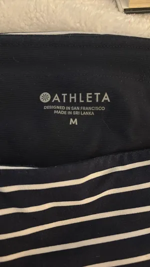 Athleta navy and white tennis skirt thumbnail 3