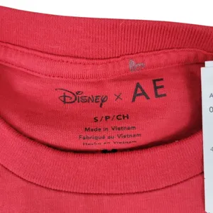 Disney x AE American Eagle Mickey Mouse‎ Fireworks Graphic Red T-Shirt thumbnail 8