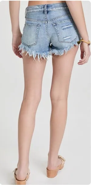 WE THE FREE People Loving Good Vibrations Cut Off Denim Shorts Distressed Sz 31 thumbnail 1