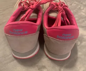 New Balance Grey & Pink Retro Mesh Suede Sneakers thumbnail 5