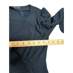 The Fifth‎ Label Chemistry Long Sleeve Wrap Dress Size XXS Navy Blue thumbnail 9