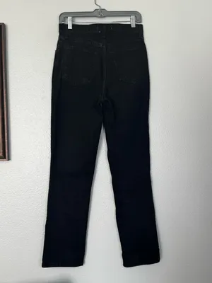 Abercrombie & Fitch Ultra High Rise 90s Straight Jean Black Size 27 / 4 thumbnail 6