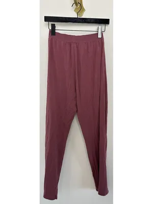 SKIMS Boyfriend Loose Pant in Oxblood Size X-Small thumbnail 6