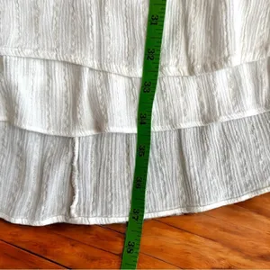 SHOWPO White Flutter Sleeve Tiered Mini Dress - Size 16 / 20 AU thumbnail 10