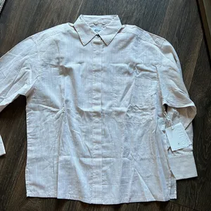 Etica Striped Button Down White Size XS thumbnail 4