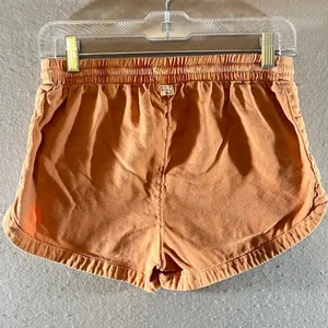 705 |‎ Billabong Sunset Orange Dolphin Hem Pull On Lounge Shorts Womens Small thumbnail 2
