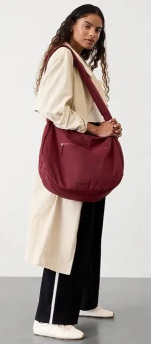 Athleta All About Oversized Crossbody Hobo Bag Redwood thumbnail 1