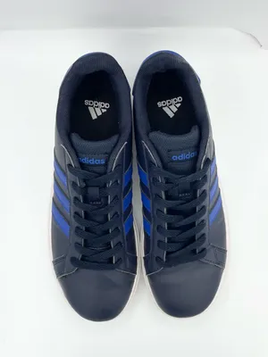 Adidas Grand Court blue lace-up unisex sneakers Size 6 thumbnail 5