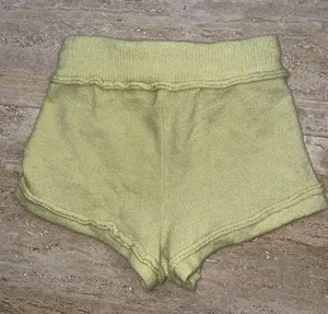 Free People Intimately Pullon Shorts Womens Cable Knit Lounge Mini Yellow Size S thumbnail 3