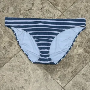 Aerie Women's Ribbed Blue Striped XXL Swim Bottoms NWOT thumbnail 2