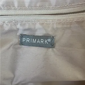 Primark Beige Nylon Duffel Bag with Dual Zipper Pockets thumbnail 6