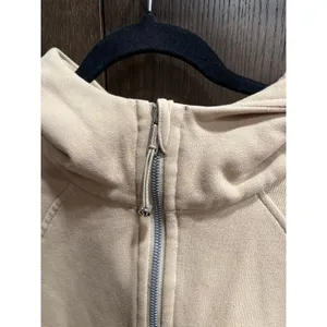 Lululemon Scuba Oversized Half-Zip Hoodie in a light beige XL-XXL thumbnail 2
