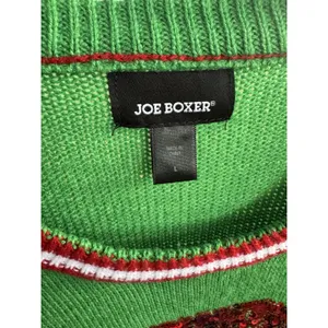 Joe Boxer Women's Size‎ Large Fun Holiday Santa Sweater With Sequin thumbnail 4