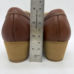 NWOB Vtg Musebeck Womens 7 C/A Shoes Boat Wedge "All Seasons" Brown Leather USA thumbnail 5