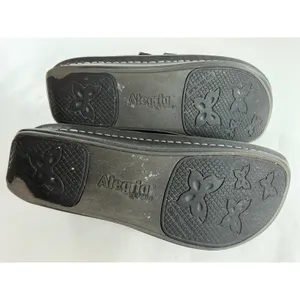 Alegria by PG Lite Black Rose Embossed Leather Clogs Monk Strap ALL-571 Size 40 thumbnail 7