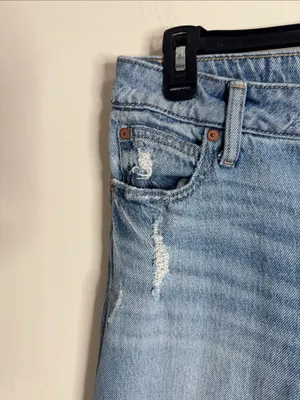 Goldie Blues Cheeky Taper Ankle Hi rise Original Fit Light Distressed Jeans sz 8 thumbnail 5