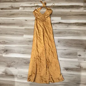 Bardot Capri Velour Slip Dress in Marigold Women’s 4 thumbnail 2