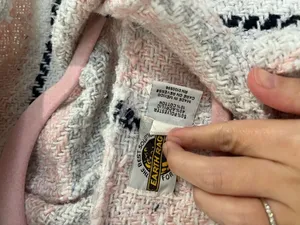 Baja Artisan Made in Mexico Striped Hoodie Sweater Size Medium thumbnail 3